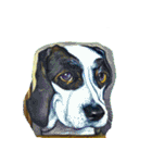 犬の油絵スタンプ ver1（個別スタンプ：25）