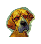 犬の油絵スタンプ ver1（個別スタンプ：26）