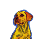 犬の油絵スタンプ ver1（個別スタンプ：27）
