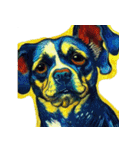 犬の油絵スタンプ ver1（個別スタンプ：29）