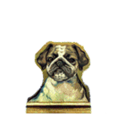 犬の油絵スタンプ ver1（個別スタンプ：31）