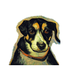 犬の油絵スタンプ ver1（個別スタンプ：32）