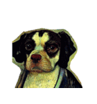 犬の油絵スタンプ ver1（個別スタンプ：34）
