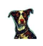 犬の油絵スタンプ ver1（個別スタンプ：35）