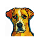 犬の油絵スタンプ ver1（個別スタンプ：36）