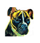 犬の油絵スタンプ ver1（個別スタンプ：37）