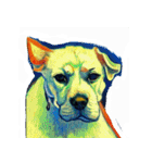 犬の油絵スタンプ ver1（個別スタンプ：38）