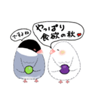 もこもこ文鳥の日常会話スタンプです。（個別スタンプ：40）