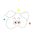 可愛いブタさんスタンプ cute pig  stamp（個別スタンプ：1）