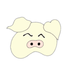 可愛いブタさんスタンプ cute pig  stamp（個別スタンプ：2）