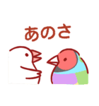 文鳥動物服（個別スタンプ：8）