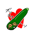 お野菜たちのダジャレに気づかない（個別スタンプ：7）