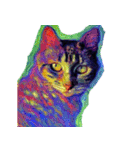 猫の油絵スタンプ ver1（個別スタンプ：3）