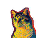 猫の油絵スタンプ ver1（個別スタンプ：11）