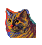 猫の油絵スタンプ ver1（個別スタンプ：12）