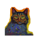 猫の油絵スタンプ ver1（個別スタンプ：15）