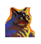 猫の油絵スタンプ ver1（個別スタンプ：18）