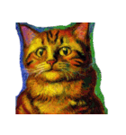 猫の油絵スタンプ ver1（個別スタンプ：19）