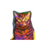 猫の油絵スタンプ ver1（個別スタンプ：20）