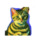 猫の油絵スタンプ ver1（個別スタンプ：25）