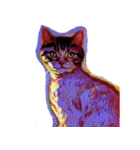 猫の油絵スタンプ ver1（個別スタンプ：28）