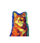 猫の油絵スタンプ ver1（個別スタンプ：30）