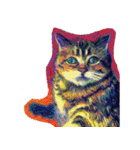 猫の油絵スタンプ ver1（個別スタンプ：32）