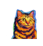 猫の油絵スタンプ ver1（個別スタンプ：35）