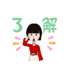 世界の可愛い女子のためのスタンプvol.3（個別スタンプ：9）