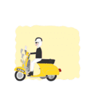 動く！scooters！（個別スタンプ：4）