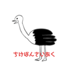 shuji2022ダチョウ（個別スタンプ：7）
