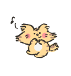 可愛いネコ ひらりスタンプ（個別スタンプ：1）