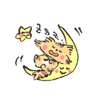 可愛いネコ ひらりスタンプ（個別スタンプ：4）