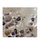 食品シリーズ : ミルク小豆 (小豆の牛乳)#4（個別スタンプ：4）