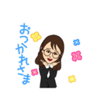 世界の可愛い女子のためのスタンプvol4（個別スタンプ：4）
