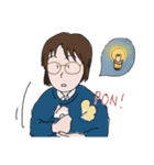 メガネ女史の日常（個別スタンプ：5）
