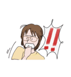 メガネ女史の日常（個別スタンプ：6）