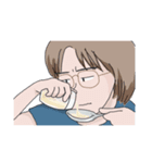メガネ女史の日常（個別スタンプ：7）