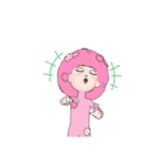 ピンクな人（個別スタンプ：7）