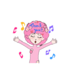 ピンクな人（個別スタンプ：13）