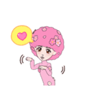 ピンクな人（個別スタンプ：16）