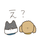 黒柴とトイプーの気持ち（個別スタンプ：24）