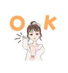 お眠なかじょ子ちゃん（個別スタンプ：1）