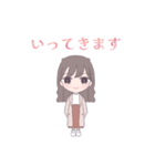 ロングヘア女子（使いやすい）（個別スタンプ：15）