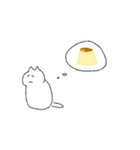 白猫と変身した白猫（個別スタンプ：2）