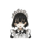 カジュアル！メイドちゃんスタンプ（個別スタンプ：16）