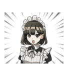 カジュアル！メイドちゃんスタンプ（個別スタンプ：17）