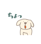 白犬の動くスタンプ（個別スタンプ：12）