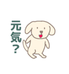 白犬の動くスタンプ（個別スタンプ：16）