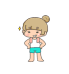 ちびちび女の子（個別スタンプ：17）